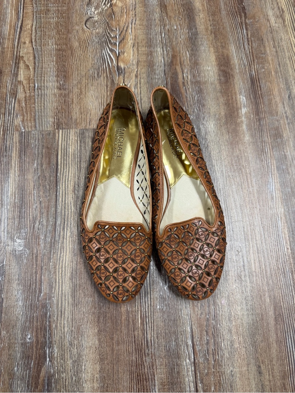 Michael Kors brown flats size 7